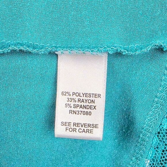 Cato Blue Lace Trim Cami Tank Top Size L - Picture 5 of 6